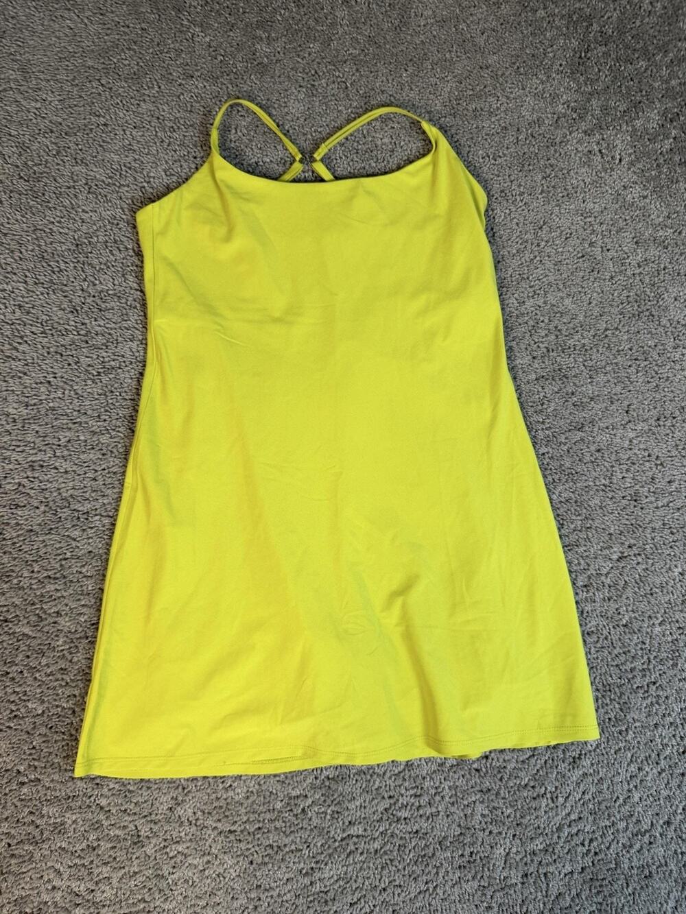 Abercrombie & Fitch Dress Womens M Yellow Sundress Tank Adjustable Straps